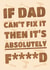 Funny Fix it Father's Day card created by PopDogShop