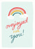 Overjoyed For You Congratulations Card created by Redback Cards