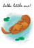 Cute Otter New Born Card created by Sophie Kent Illustration
