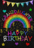 Granddaughter Chalk Rainbow Birthday Card created by Kerrylovescards