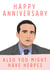 Funny Michael Scott Quote Anniversary Card - The Office Us - Also You Might Have Herpes created by URGHH Card Co.