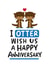Otter pun Anniversary card created by Conor Rawson