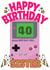 Nintendo 40th Birthday girl Card created by ShortRound888