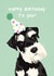 Cute Dog Birthday Card created by Amy V Packham Art