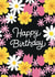 Floral Happy Birthday Card created by Jacqui Lee