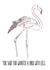 Bird With Legs... Flamingo Card created by Freja Norse Illustrations