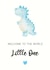 Welcome to the world little one dinosaur New baby card created by The Little Lion Co 