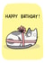 Happy Birthday Cat And Ribbon Gift created by Camille Medina