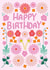 Pink Floral Happy Birthday created by Alice Potter