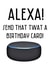 Alexa birthday card created by Caitlins Creations