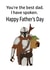 You're the best dad, Mando Father's day card created by A Good Day to Doodle