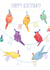 Cute Colourful Parrots Birthday Card created by Carina Roberts