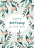 Pretty Floral Birthday Card created by Amy V Packham Art
