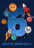 6th Birthday Space Rockets Card created by Love Gifts