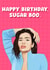 Sugar Boo Dua Lipa Birthday card created by Pink + Pip