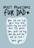 Most Pawesome Fur Dad created by Muses & May 