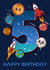 5th Birthday Space Rockets Card created by Love Gifts