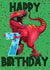7th Birthday T-Rex Dino Card created by Love Gifts