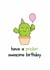 Have a prickin' awesome birthday - cactus pun birthday card created by Frendly Uk