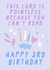 Funny 3rd Birthday Card - Pointless - For Kids created by URGHH Card Co.