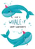 Whale-y Happy Birthday created by Sophie Kent Illustration