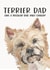 Cairn Terrier Dad Card created by Jo Scott Art