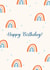 Cute Rainbow Pattern Birthday Card created by Joyous Designs UK