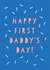 First father's day card from baby created by Heather Alstead Design LTD