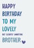 Happy Birthday Lovely But Annoying Brother created by AJK Stitch Designs 