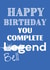 Happy Birthday Leg(bell)end created by BritWit