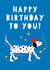Dalmatian Birthday Card created by Adam Regester