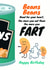 Beans beans make you fart birthday card created by WigglyCards