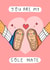 Cute Sole Pun Anniversary Card / Valentines Day Card - Trainers - You Are My Sole Mate created by Wren & Wilson