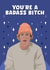 Badass B*tch Justin Bieber Card created by Pink + Pip