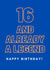 16th birthday legend card created by ERC Design