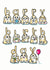 Cute Funny Rabbit Birthday Card created by Doodlesworth