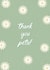 Cute Daisy Thank You Card created by Amy V Packham Art