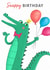 Birthday - For Kids - Cute - Cheeky - Crocodile created by Dalia Clark Design