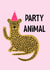 Party Animal Greetings Card created by Aimee McFadden