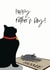 Funny Cat Dad Fathers Day Card - Dad - Cat - Happy Father's Day created by Jackie Ponwaye Design