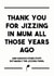 Thank you for jizzing in mum rude fathers day card created by Dark Heart Cards