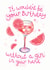 Pink gin birthday card created by Hot Dog greetings