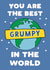 Cute Fathers Day Card - Grandad - Grumpy - You Are The Best Grumpy In The World created by Pickled Prints