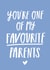 You're One of my Favourite Parents Father's Day Card created by Sadler Jones