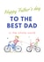 Best dad bike fathers day card created by Kate Garrett