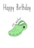 Croc Wanker Birthday Card created by Kelman Cards