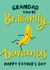 Fun Banana Fathers Day Card - Grandad - Grandad You're Brilliantly Bananas created by Macie Dot Doodles