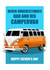 Dad's Campervan. Classic VW Bus Father's Day Card. created by RetroMotion Artwork