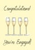 Congratulations You're Engaged - Champagne Engagement Card created by Jam On Toast