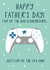 Funny Fifa Fathers Day Card - Dad - Gaming - Top Of The Dad Leaderboard...Bottom Of The Fifa One! created by Jessica Hogarth